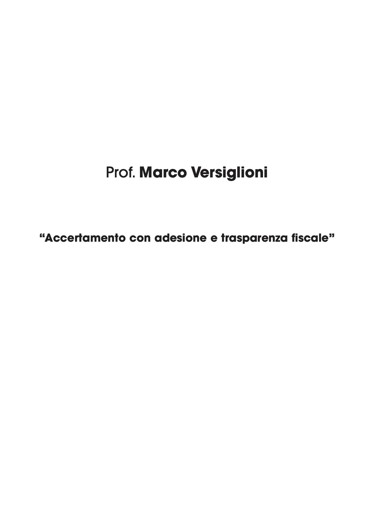 Relazione a Convegno ANTI