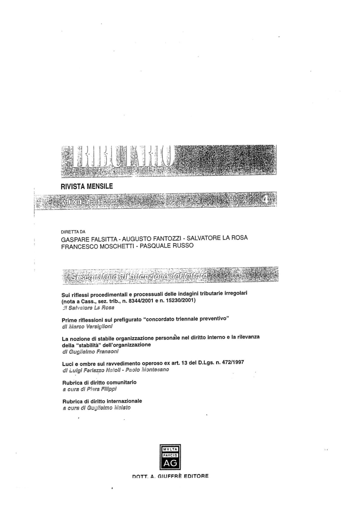 Concordato preventivo triennale